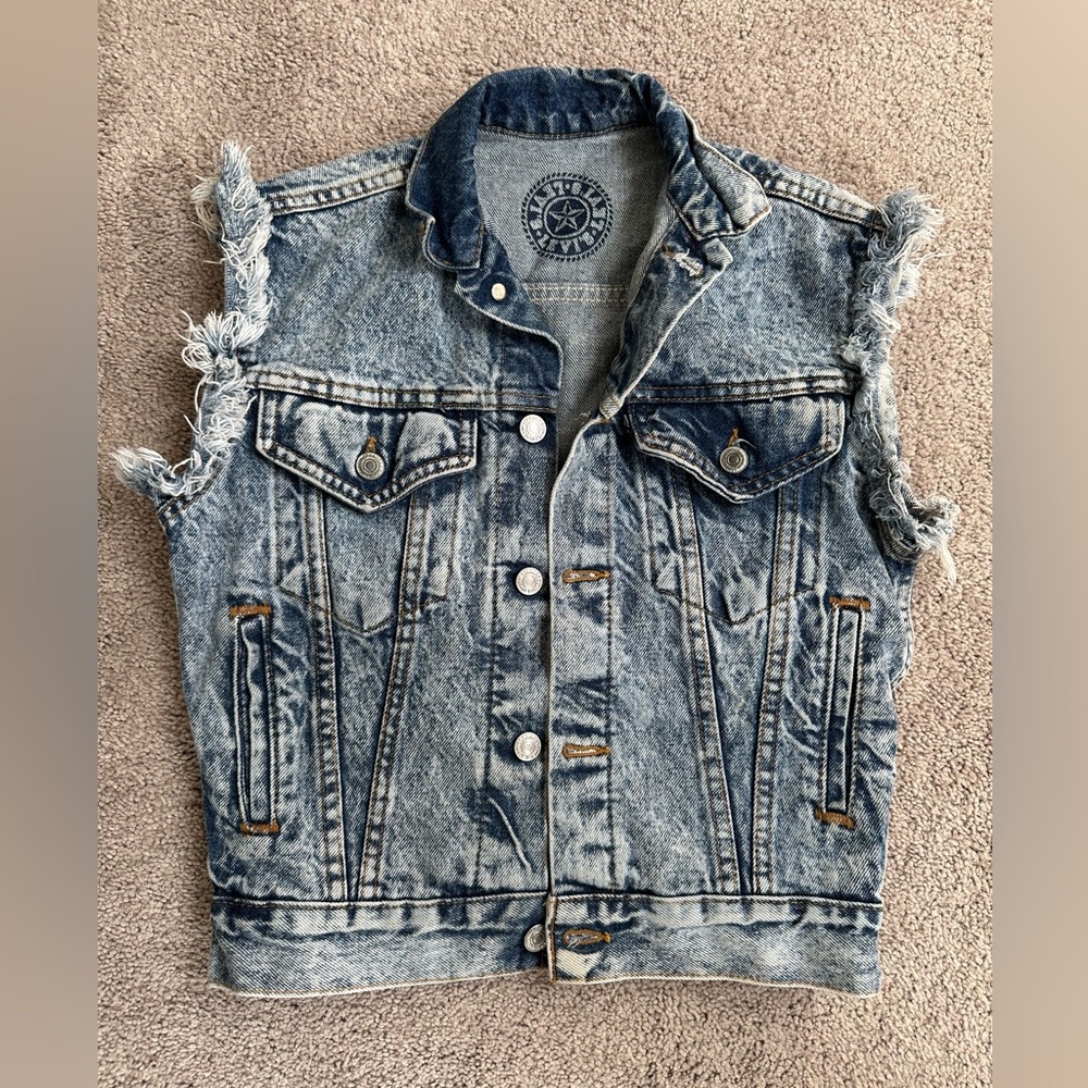 Levi's Acid Wash Denim Vest
